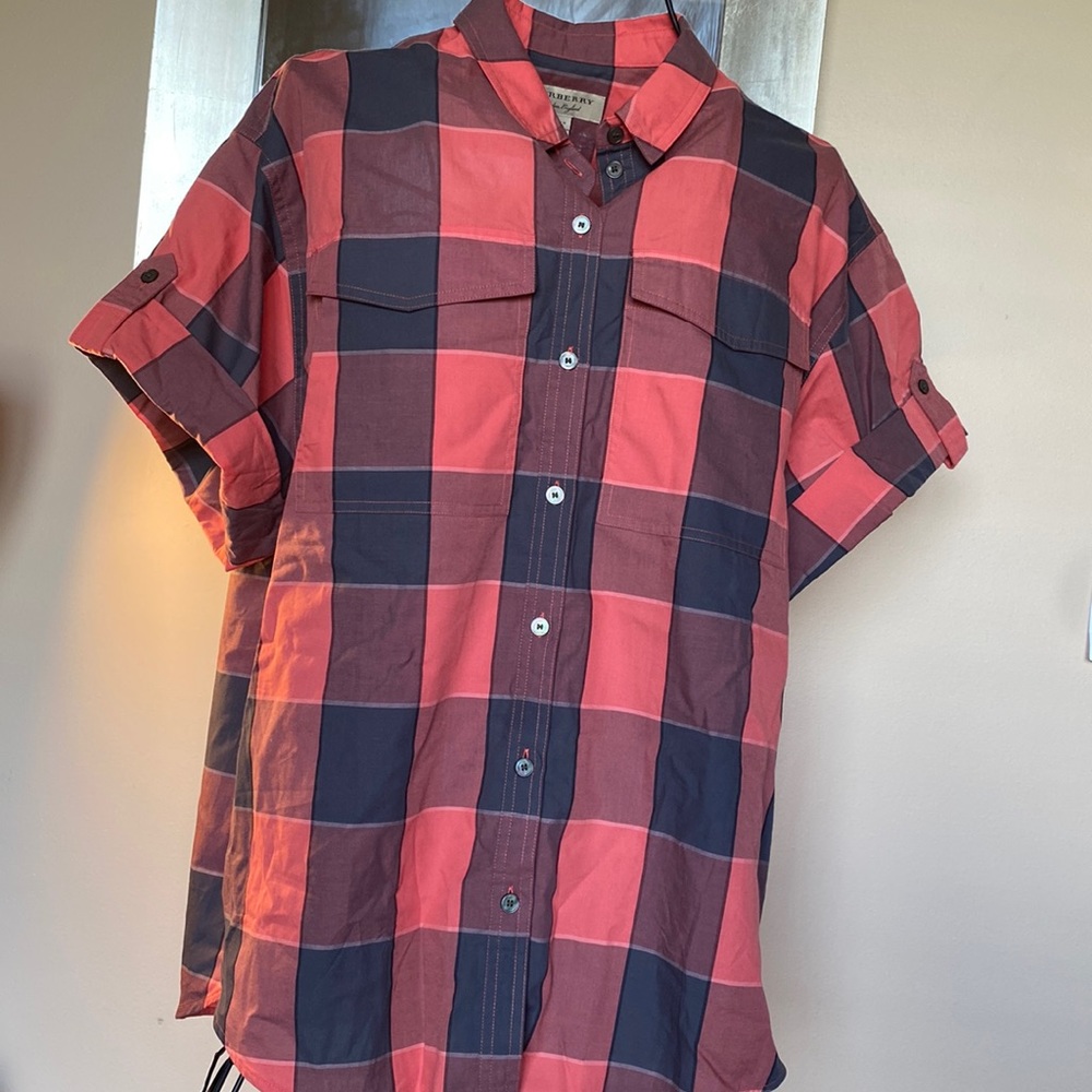 New Coral Pink Burberry Women’s Shirt